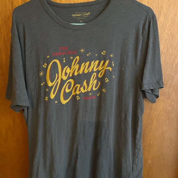 T-shirt Johnny Cash - Homme - Noir - Taille S - Dimanche Matin Coming Down